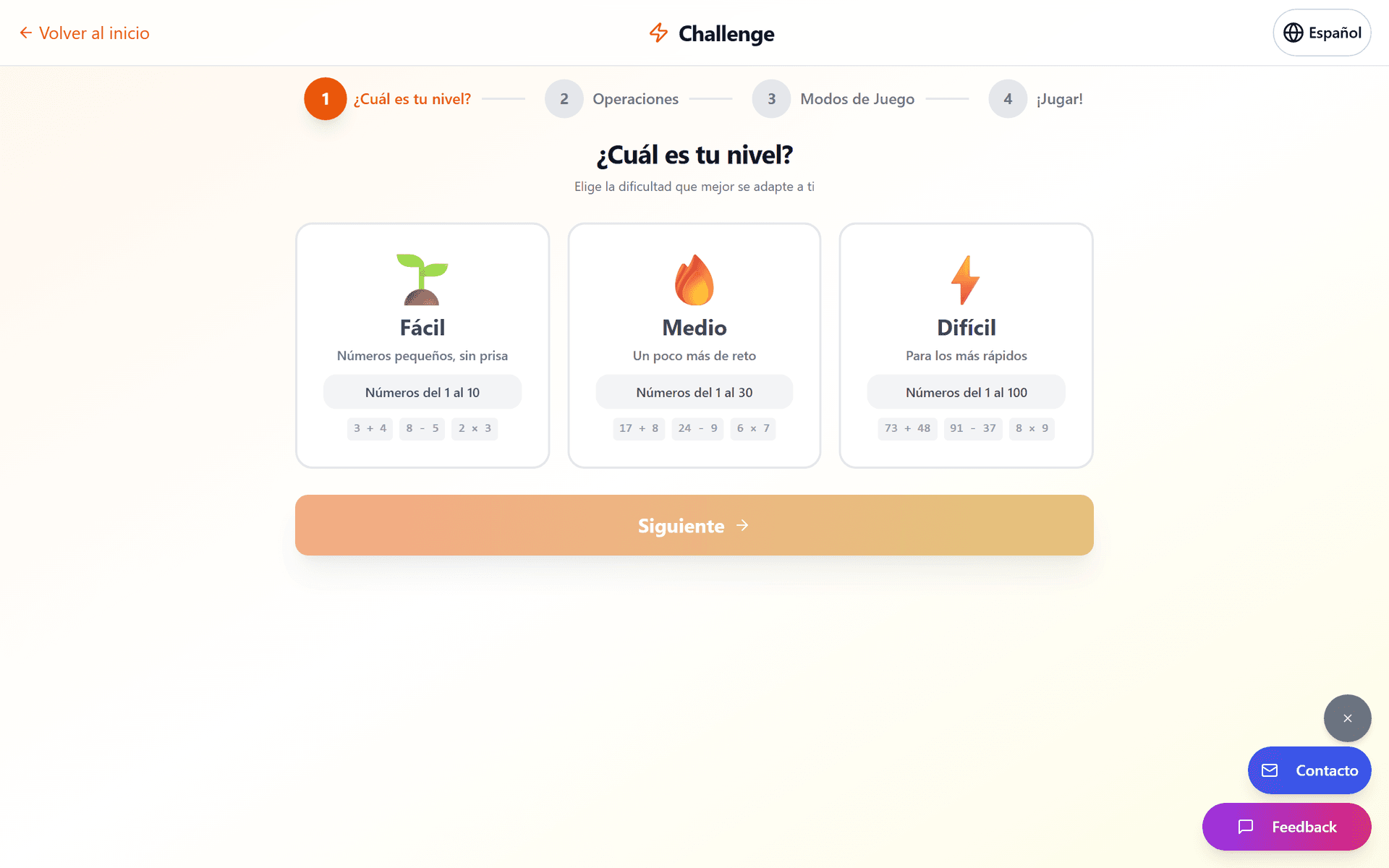 Challenge contra el reloj